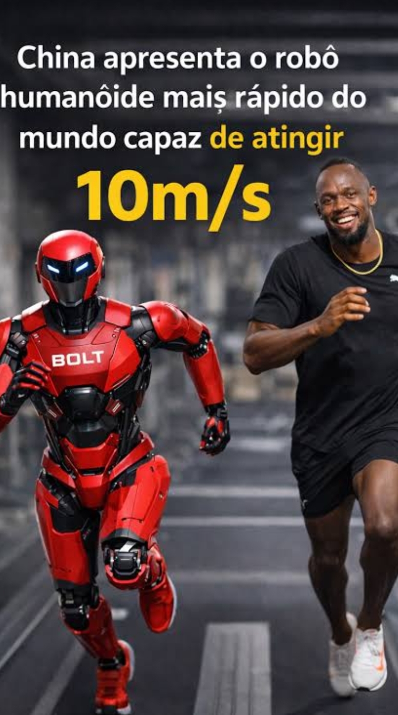 Robô humanoide chinês salta 2 metros e supera velocidade de Usain Bolt